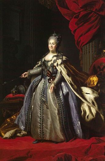 Catherine II Empress of Russia ca. 1785 by Fyodor Rokotov 1736-1809  The Hermitage Museum St. Petersburg